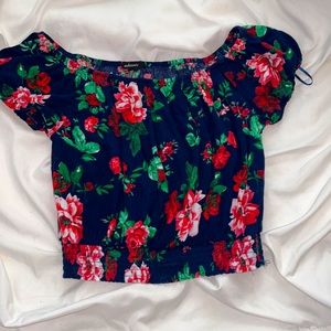 Floral small, crop top